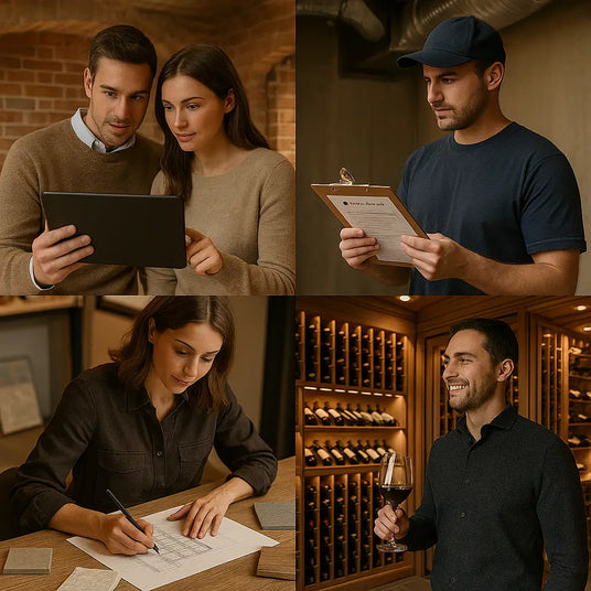 Homeowners, contractors, designers, and wine lovers planning and enjoying luxury wine cellars