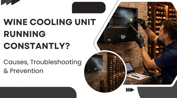 Wine Cooling Unit Running Constantly: Duty Cycle, Causes and Fixes (2026) - Wine Guardian Dealer