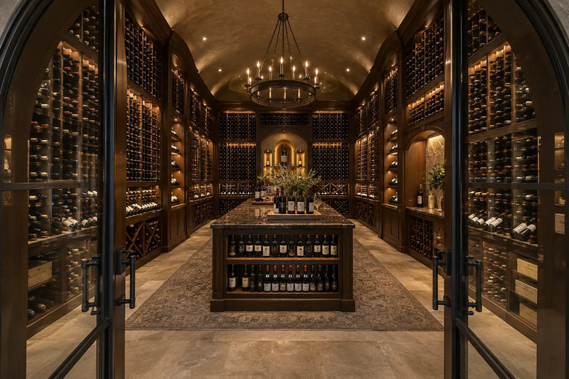 Large walk-in wine cellar with full-height racking, Wine Guardian Dealer