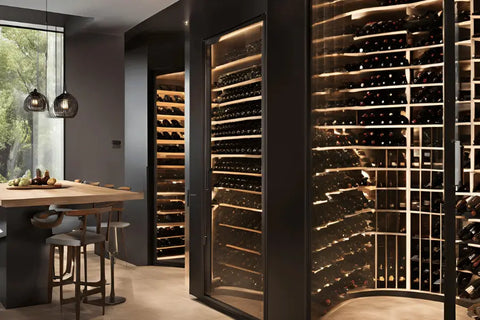 glass wine cellar in modern house | Wine Guardian Dealer