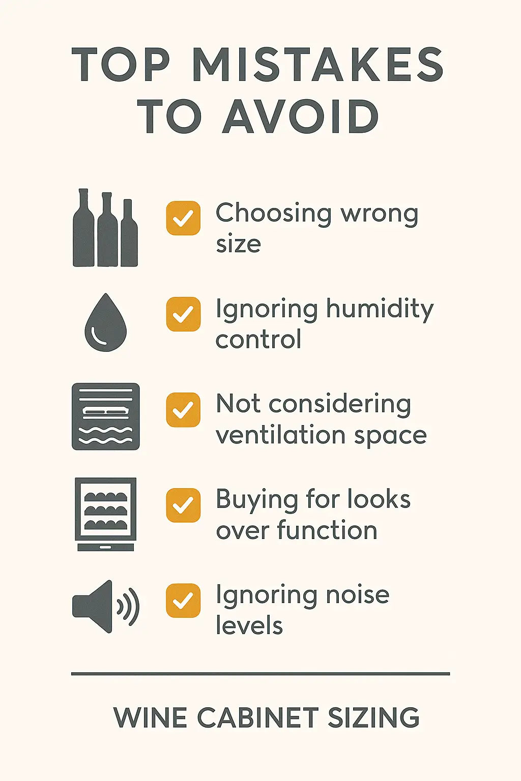 Mistakes when buying a wine cabinet