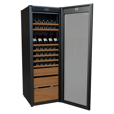 Wine Guardian Luxury Aficionado Style Multi-Zone Wine Refrigerator Open View